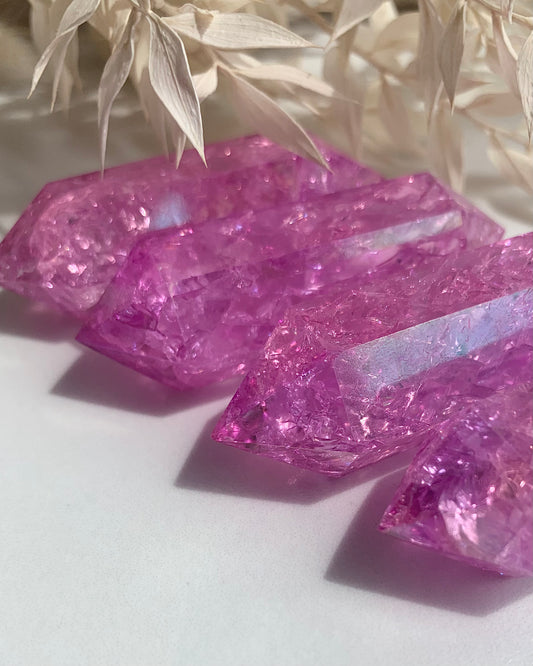 ANGEL AURA CRACKLE QUARTZ DOPPELENDER