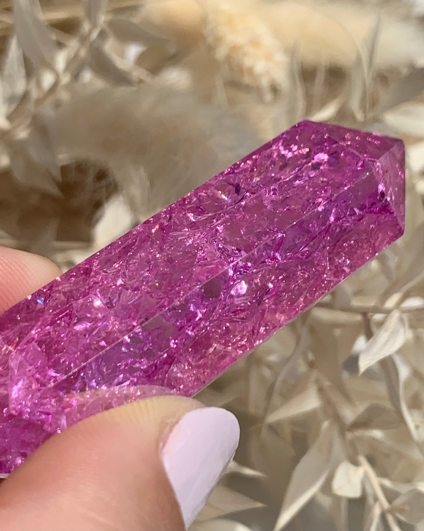 ANGEL AURA CRACKLE QUARTZ DOPPELENDER