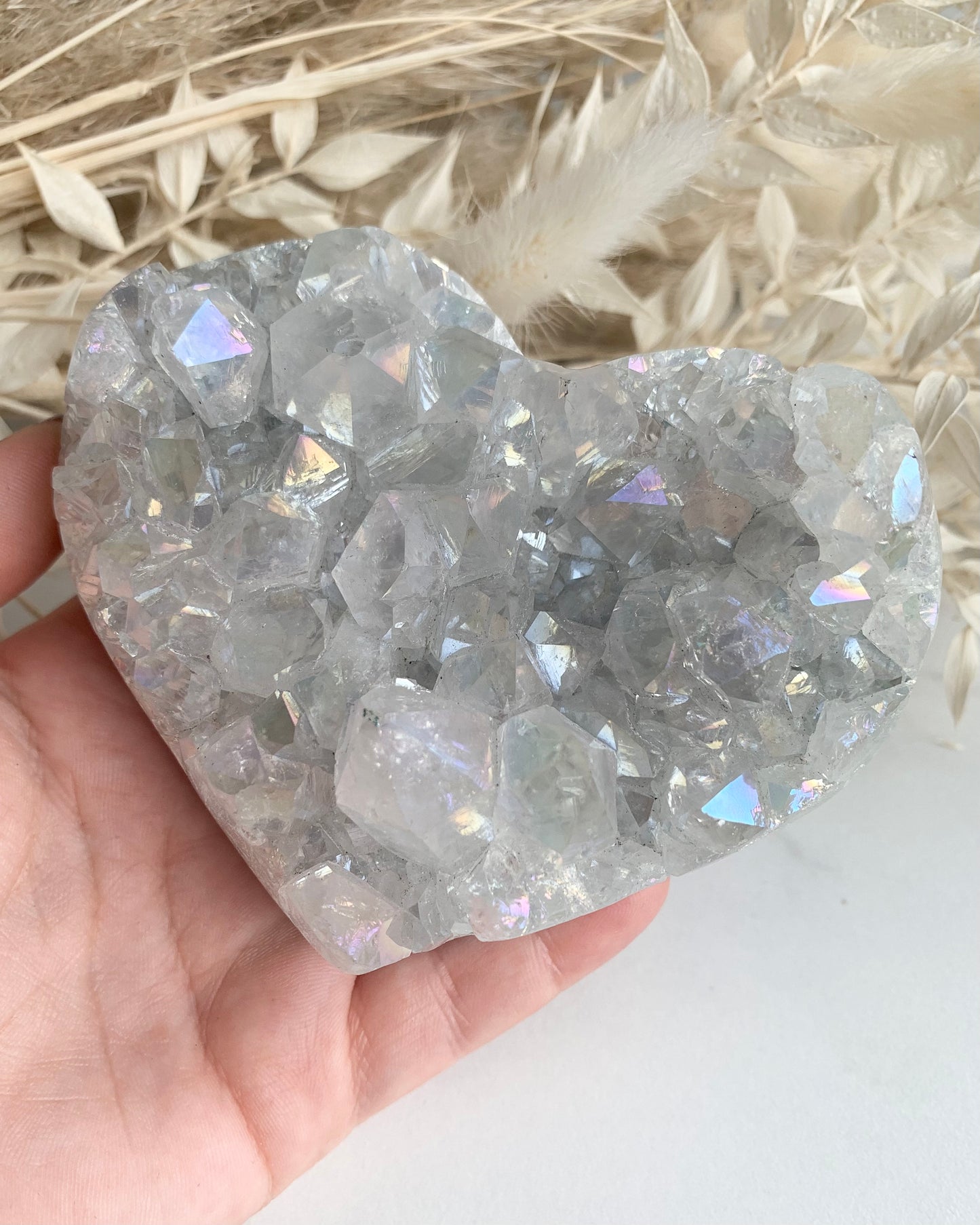 XL ANGEL AURA AMETHYST HERZ